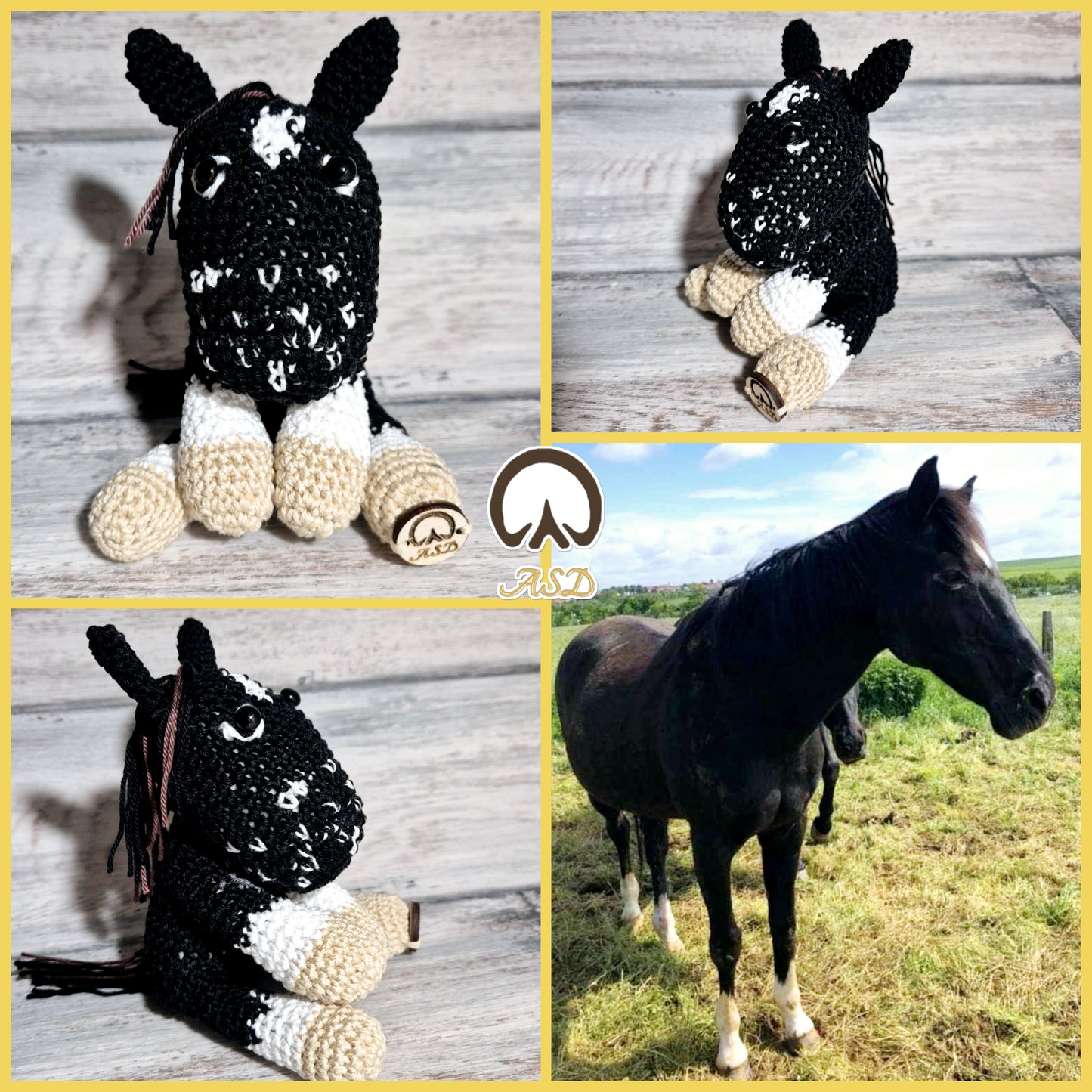🐴 Effigie "Le Magnifique" – Cheval entier au crochet
