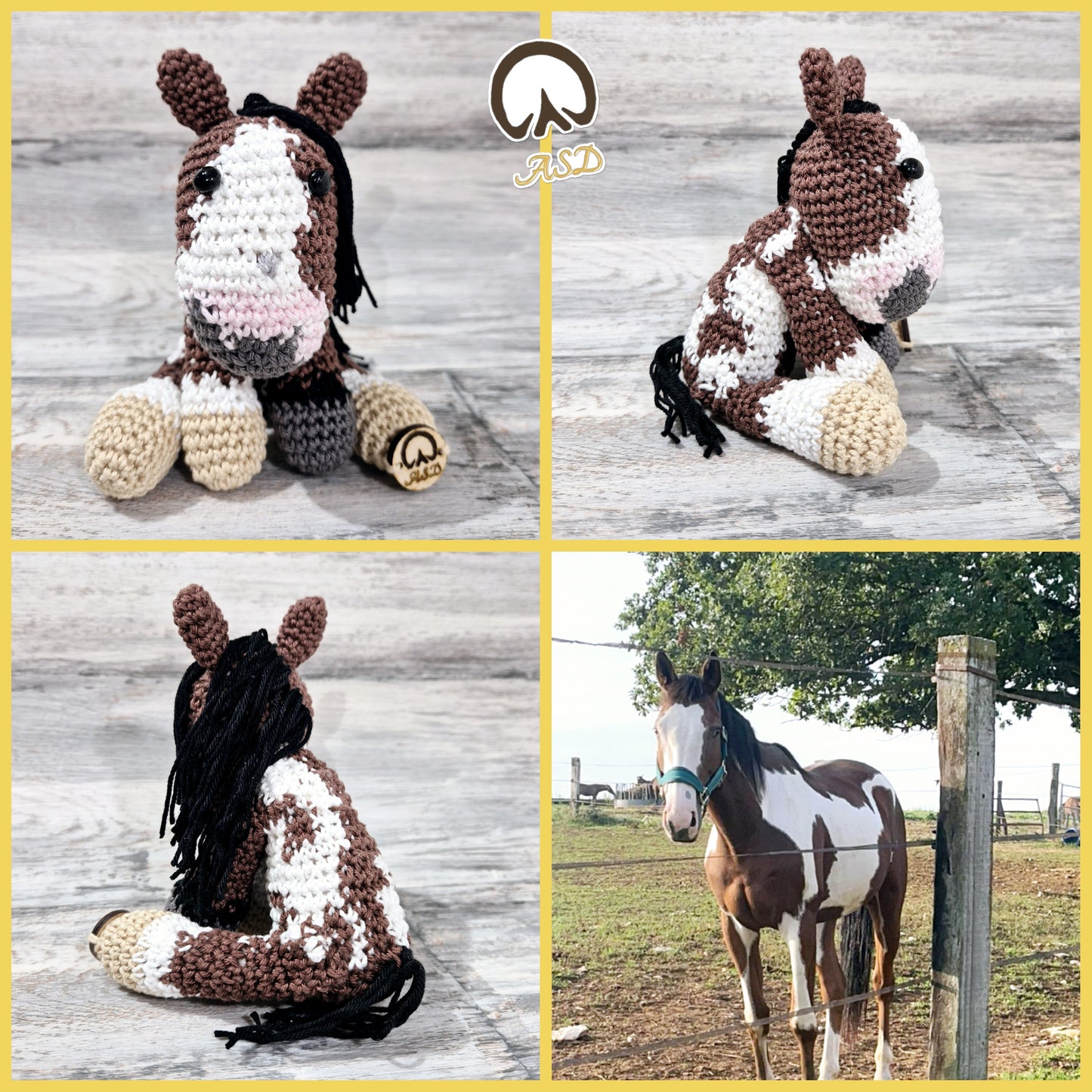🐴 Effigie "Le Magnifique" – Cheval entier au crochet