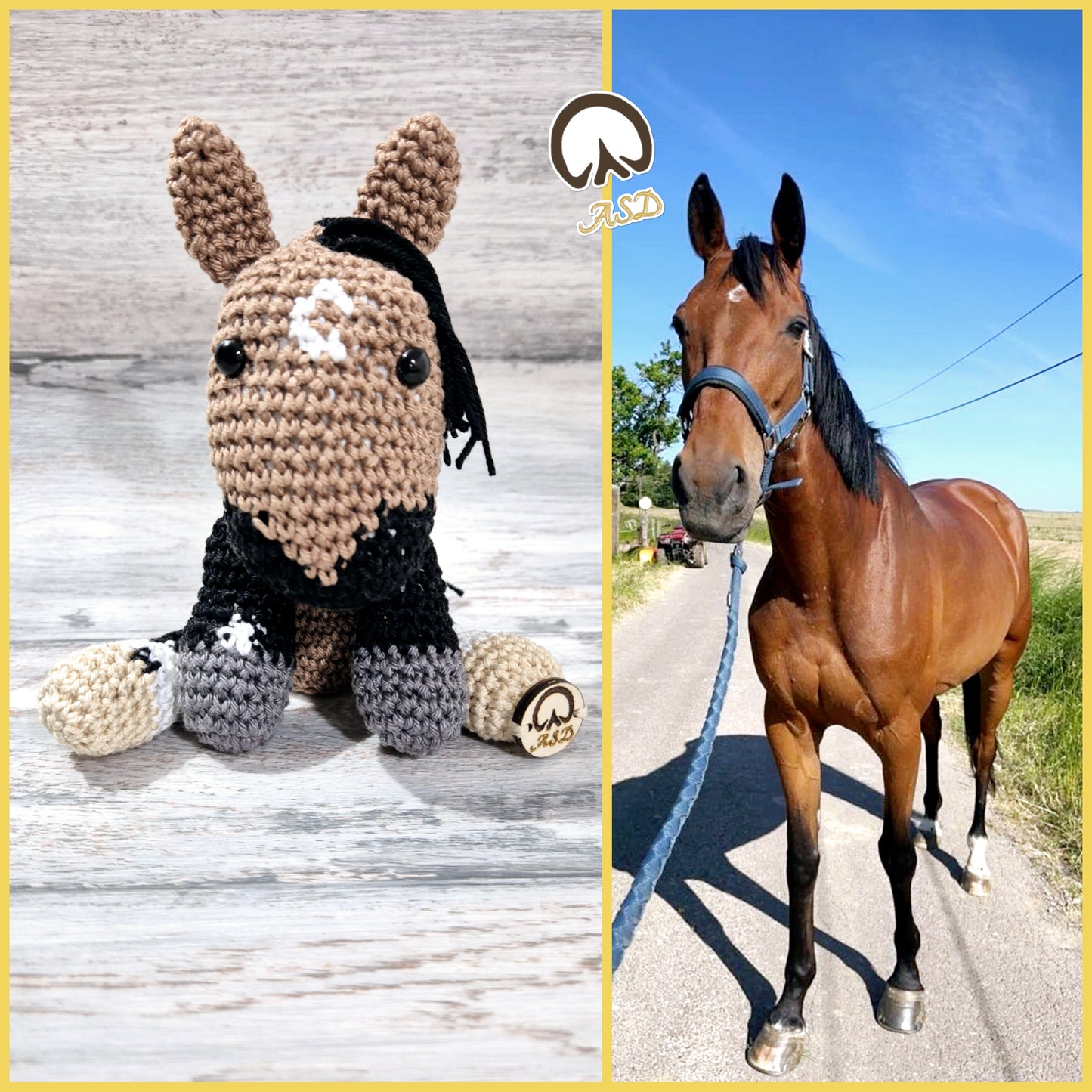 🐴 Effigie "Le Magnifique" – Cheval entier au crochet