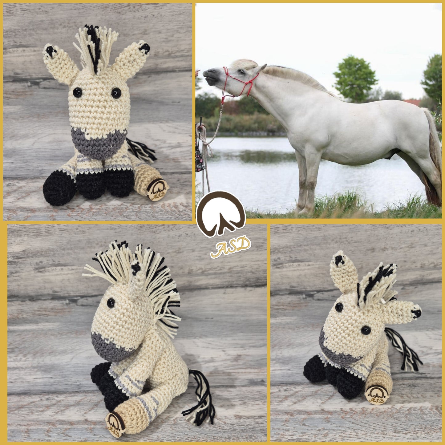 🐴 Effigie "Le Magnifique" – Cheval entier au crochet