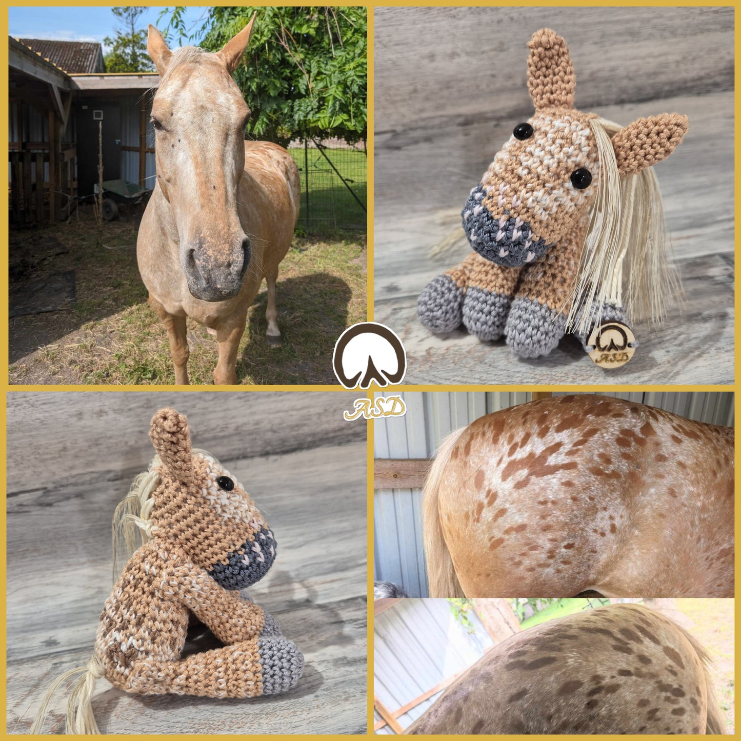 🐴 Effigie "Le Magnifique" – Cheval entier au crochet