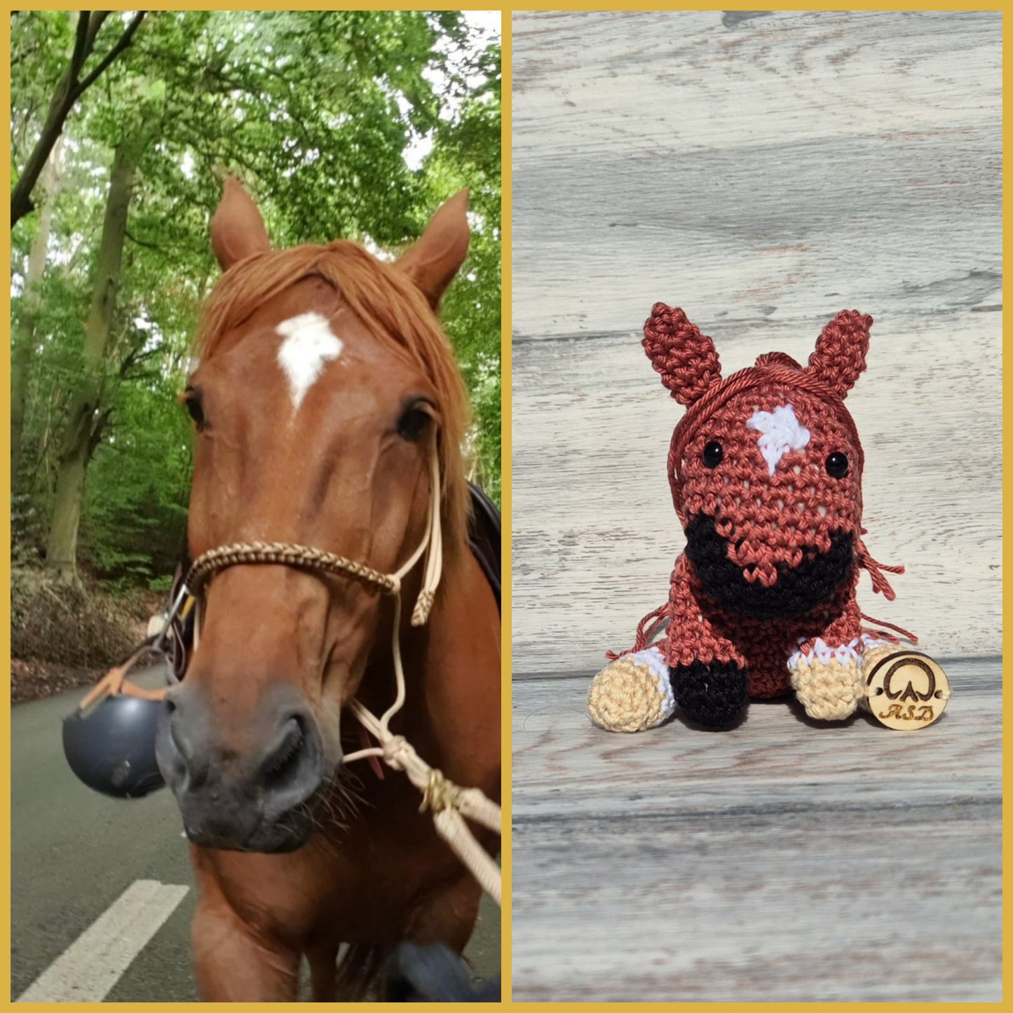🐴 Effigie "Le Mignon" – Cheval entier au crochet