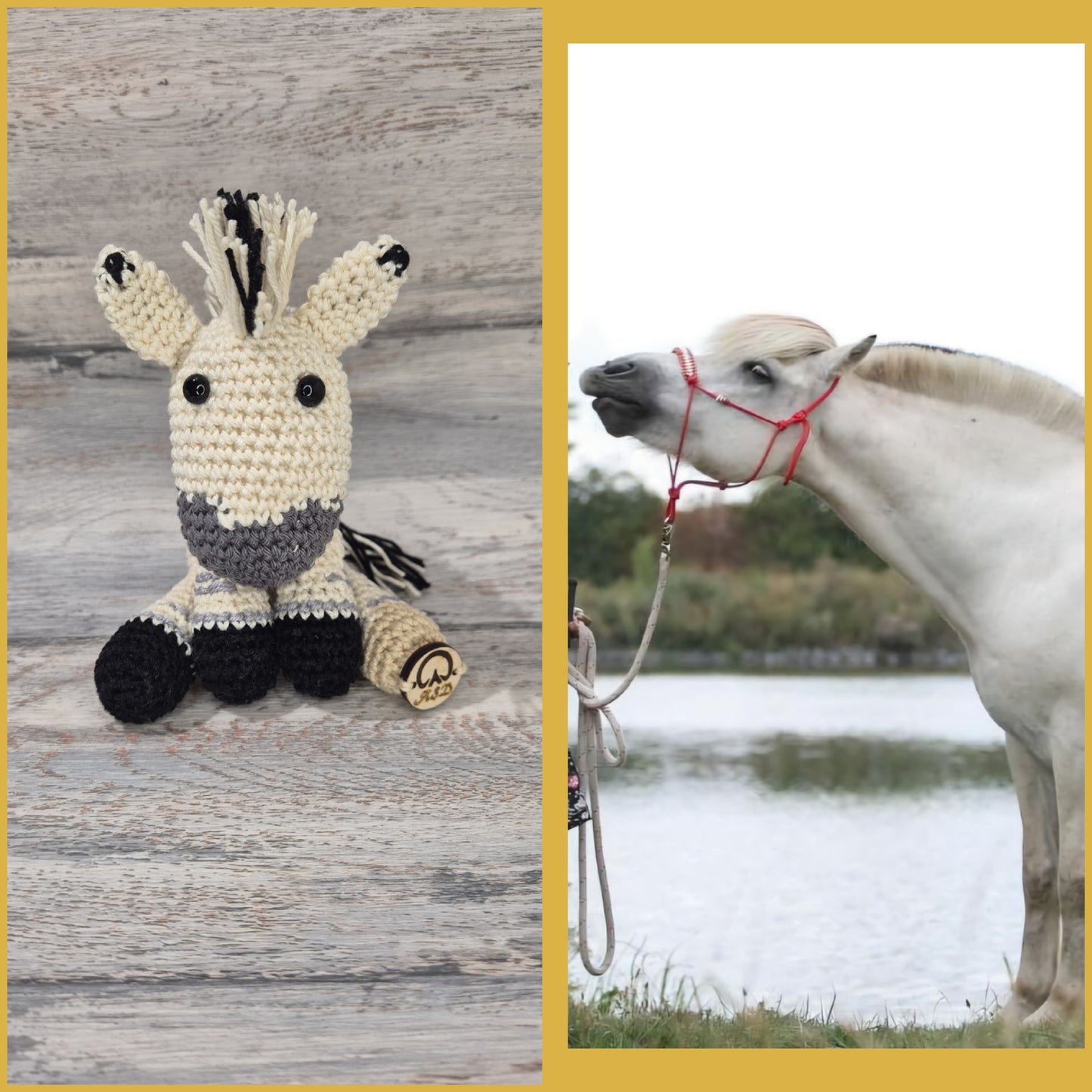 🐴 Effigie "Le Magnifique" – Cheval entier au crochet