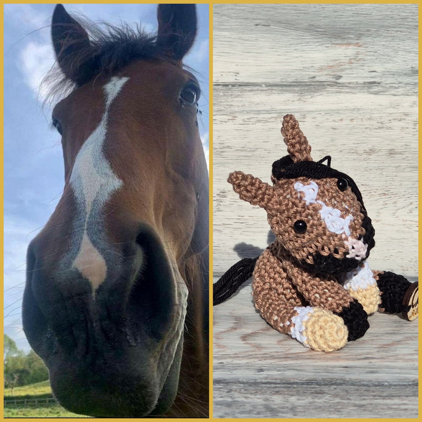🐴 Effigie "Le Mignon" – Cheval entier au crochet