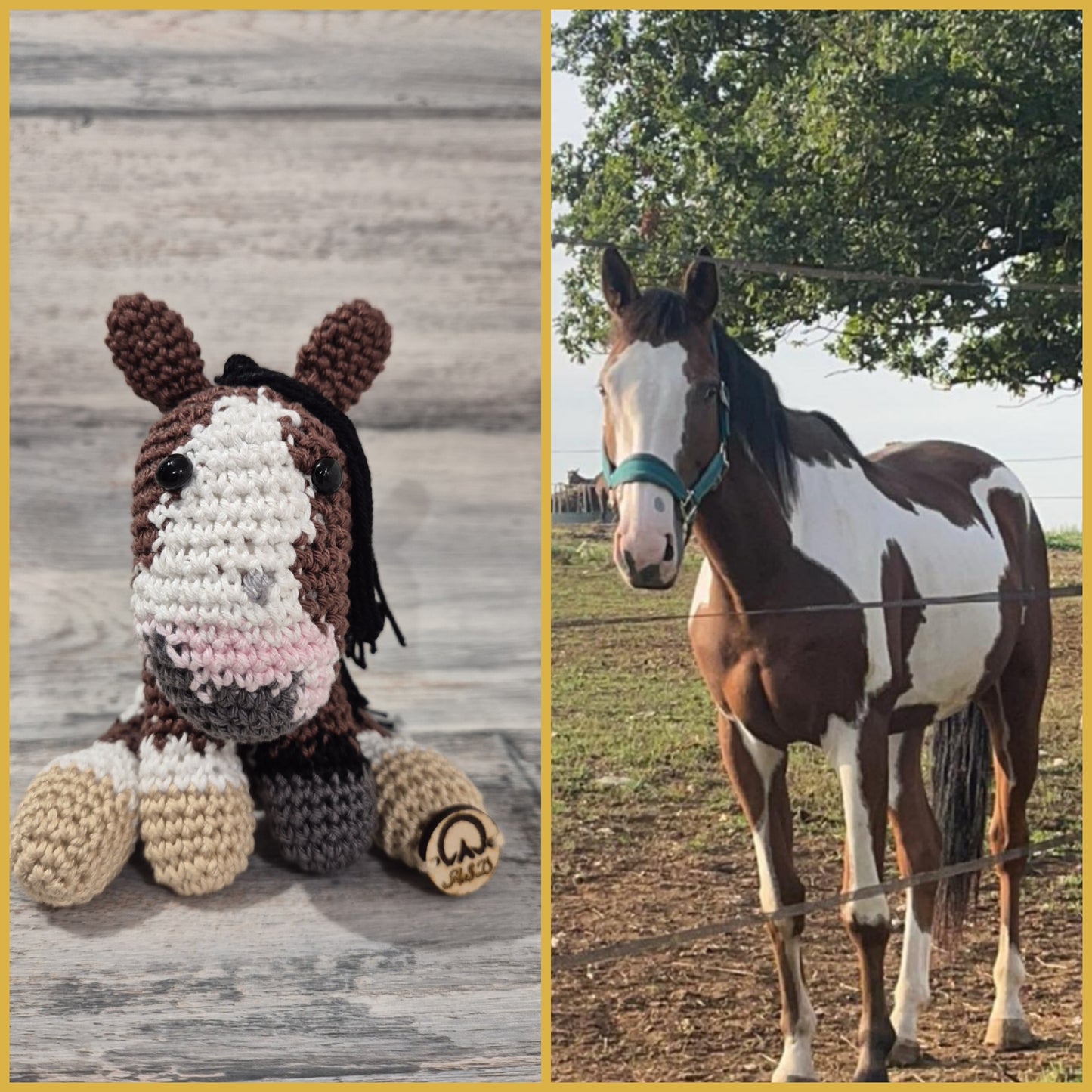 🐴 Effigie "Le Magnifique" – Cheval entier au crochet