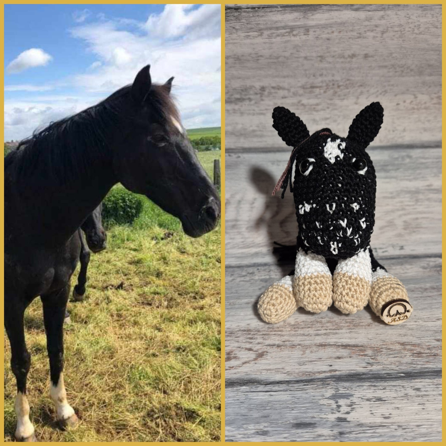 🐴 Effigie "Le Magnifique" – Cheval entier au crochet
