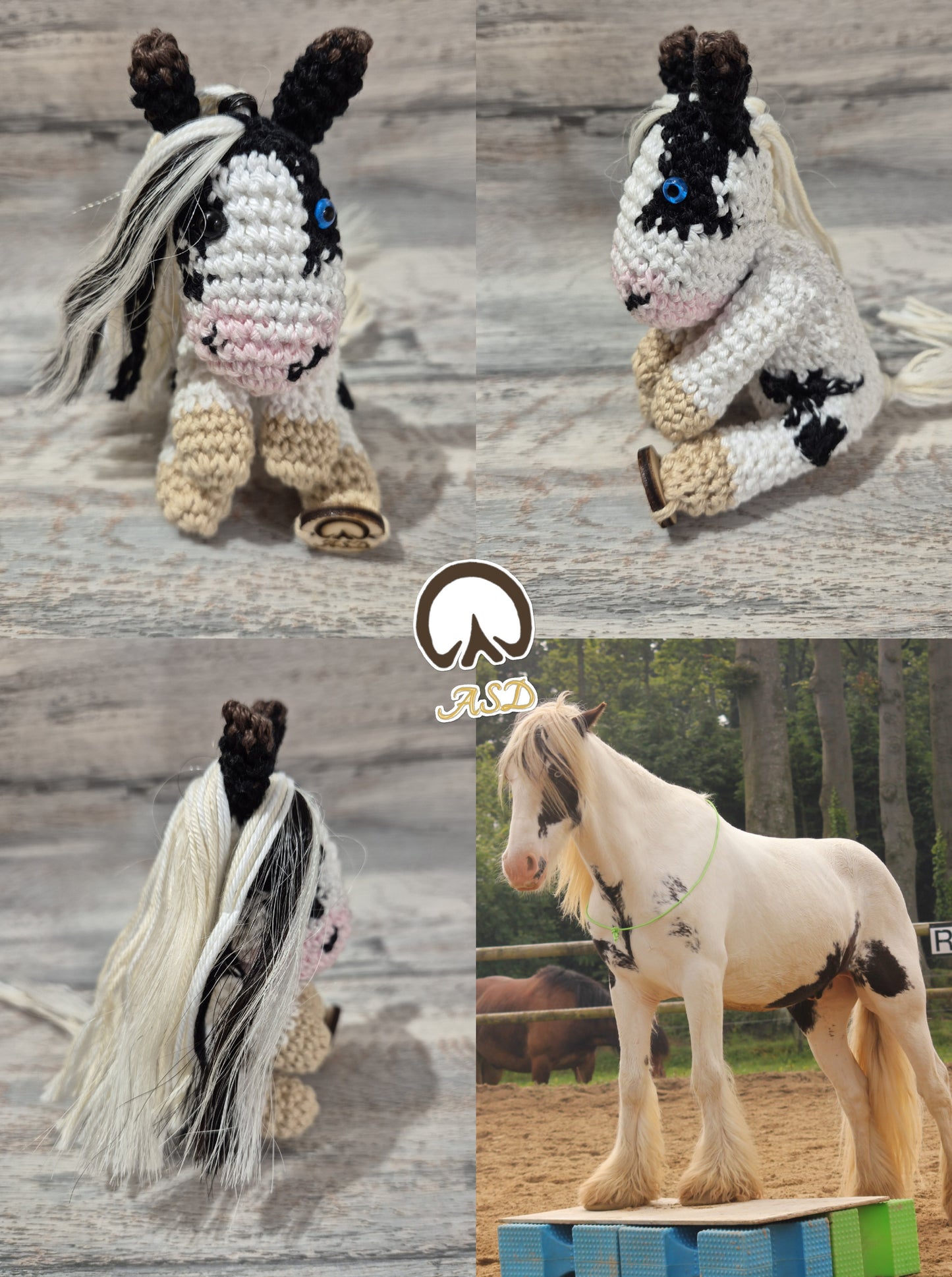 🐴 Effigie "Le Mignon" – Cheval entier au crochet