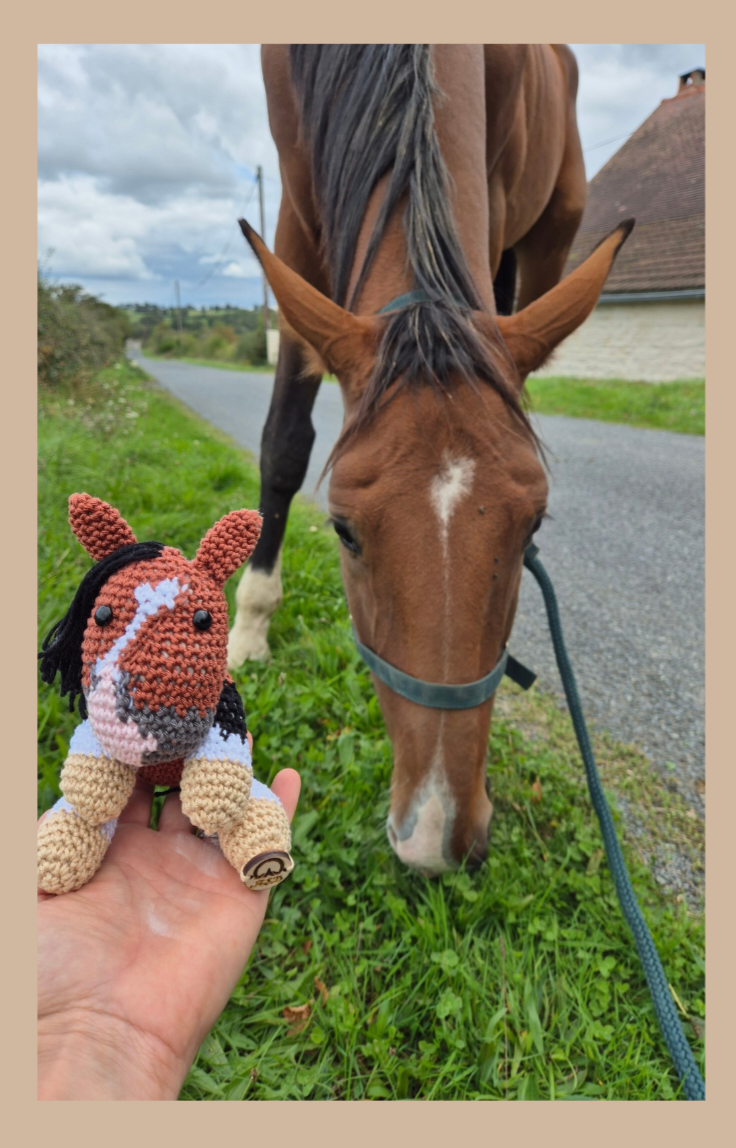 🐴 Effigie "Le Magnifique" – Cheval entier au crochet
